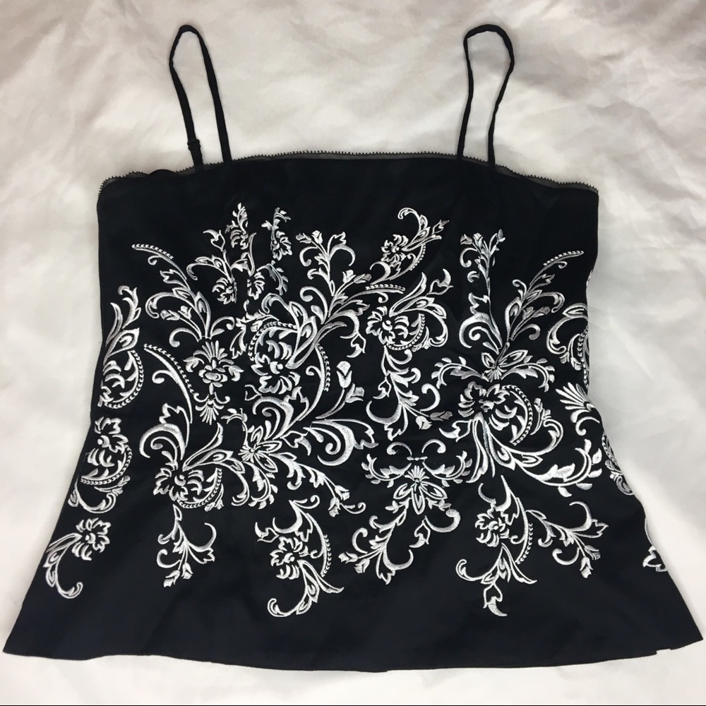 White House Black Market Black Bustier